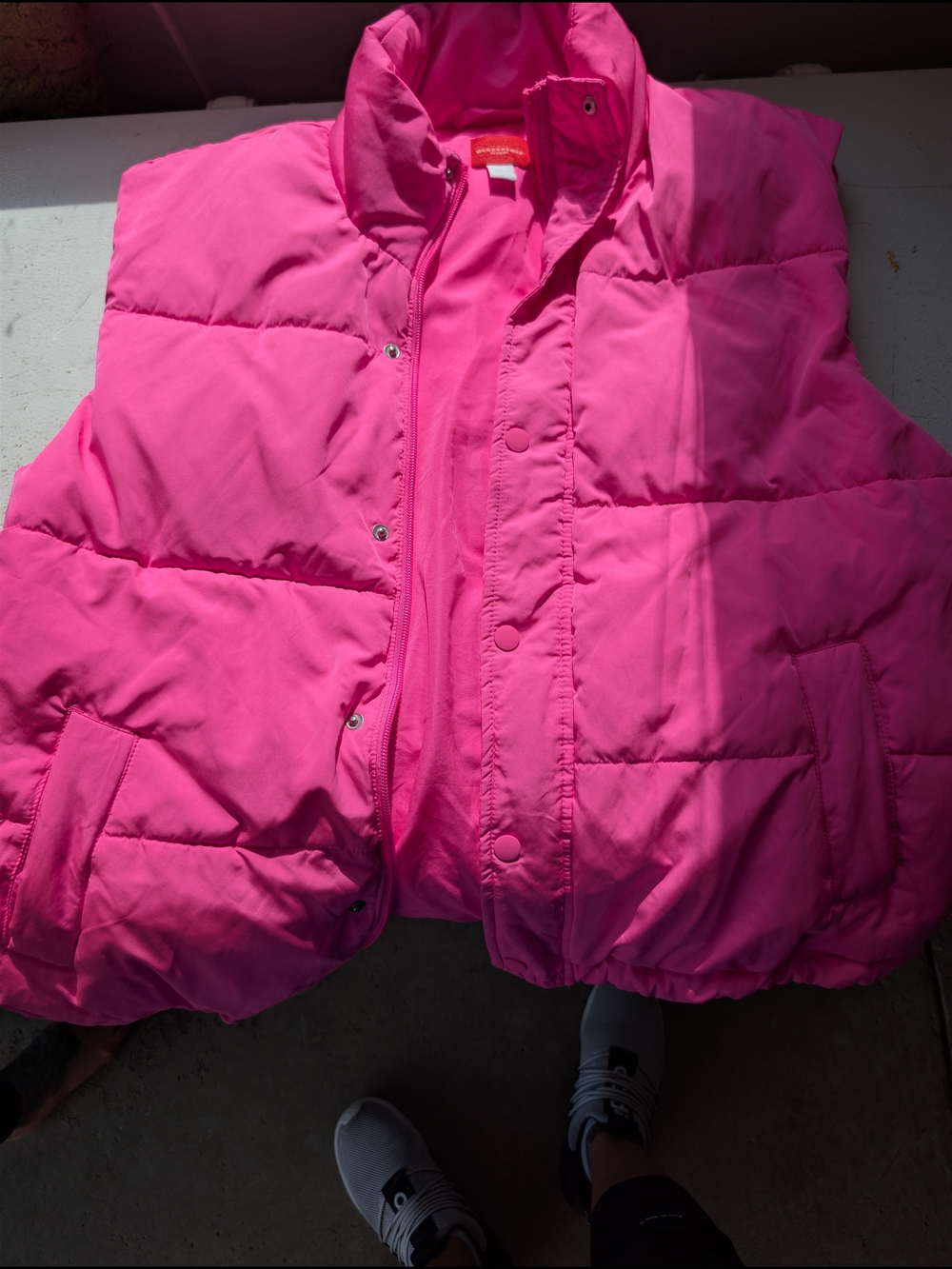 Wondershop Girls Hot Pink Puffer Vest